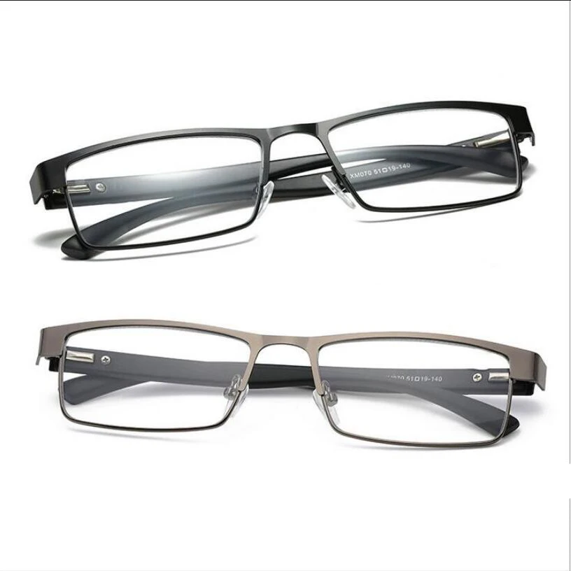 Titanove Zlitine Obravnavi Očala Črna, Siva Kovinski Okvir Kvadratnih Presbyopia Očala Za Moške +1.0 +1.5 +2.0 +2.5 +3.0 +3.5 +4.0 R070