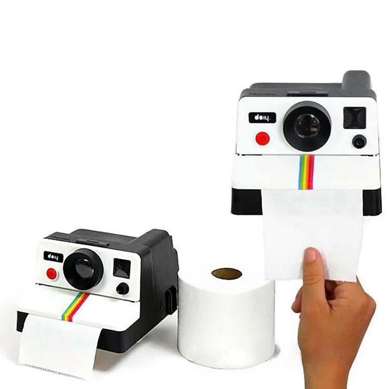 Tkiva Polje Ustvarjalne Retro Fotoaparat Polaroid Oblike, Ki Se Zgleduje Tkiva Škatle Toaletni Papir Roll Imetnik Polje Kopalnica Retro Dekor
