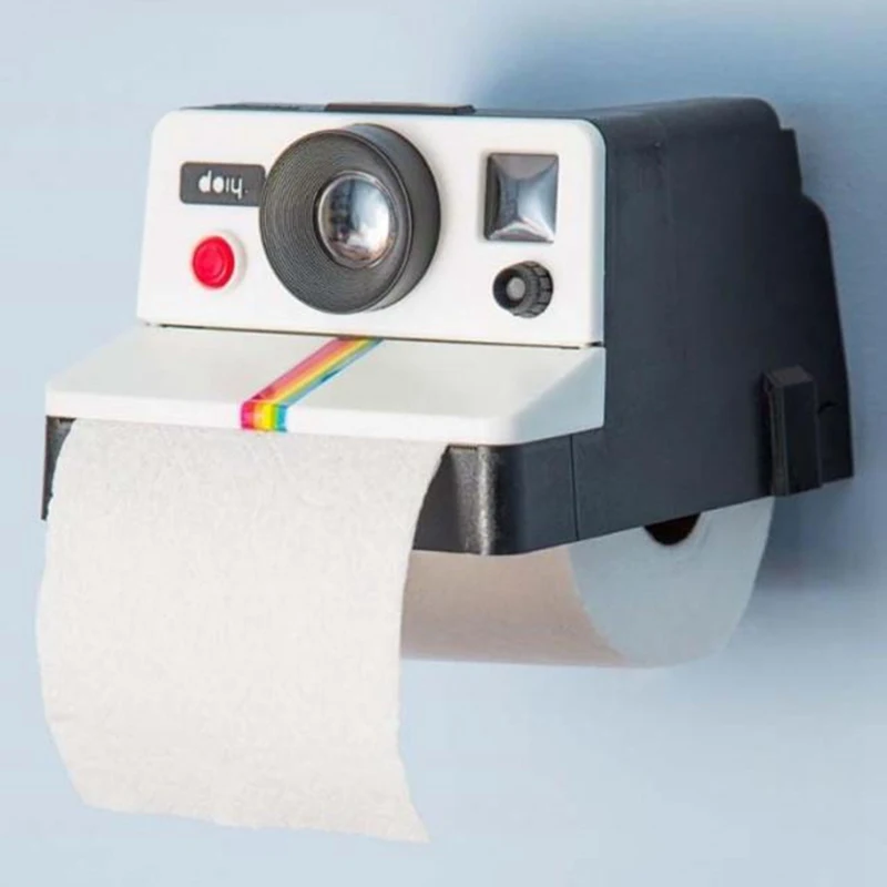 Tkiva Polje Ustvarjalne Retro Fotoaparat Polaroid Oblike, Ki Se Zgleduje Tkiva Škatle Toaletni Papir Roll Imetnik Polje Kopalnica Retro Dekor
