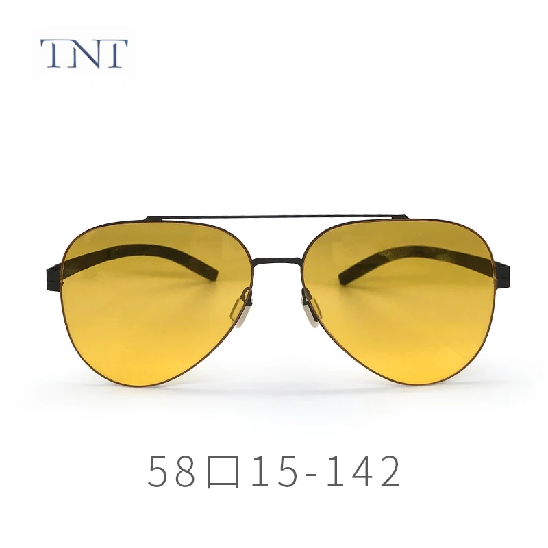 TNT Pilotni Polarizirana sončna Očala Ultra-lahkih Št Vijak Očal okvir Za Moške, Ženske blagovne Znamke sončna Očala Premaz Objektiv Vožnje Za Moške