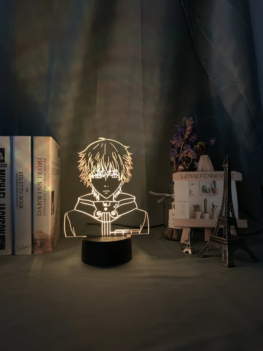 Tokio Ghoul Ken Kaneki Obraz Otroka Ponoči Luč za Posteljne Dekoracijo Nočna Anime darilo za Rojstni dan, 7 Barvo namizne Svetilke 3d