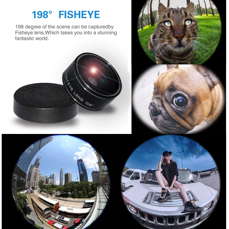 TOKOHANSUN Mobilni Telefon Objektiv 3in1 za Vgradnjo Univerzalne Posnetek Pametni Leč Kamere širokokotni Makro Ribje Oko za IPhone 7 6s Samsung