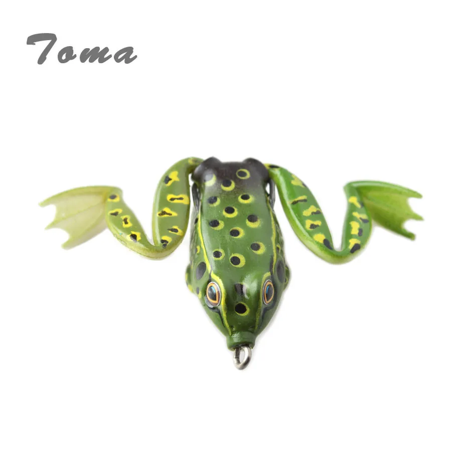 TOMA 3pcs/veliko Mehko Žaba Fishing Lure Topwater Silikonski 5 cm 11g 6.5 cm 22g Mehko Umetno Bas Vabe za Ribolov Reševanje