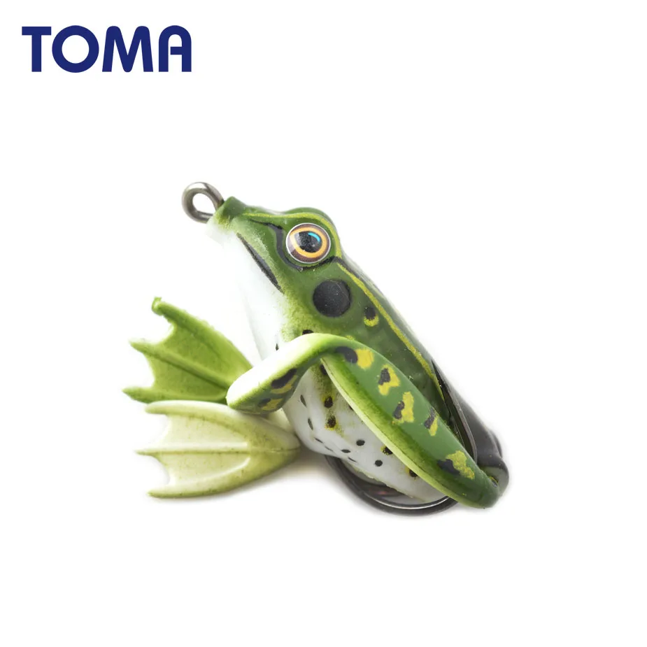 TOMA 3pcs/veliko Mehko Žaba Fishing Lure Topwater Silikonski 5 cm 11g 6.5 cm 22g Mehko Umetno Bas Vabe za Ribolov Reševanje