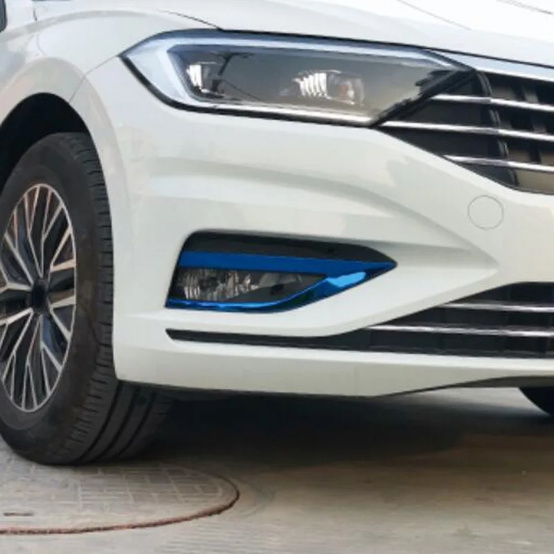 Tonlinker Zunanje Sprednje luči za Meglo Kritje Primera Nalepke za Volkswagen Jetta MK7 2019-20 Avto Styling 2 KOS Kovinski Pokrov Nalepke