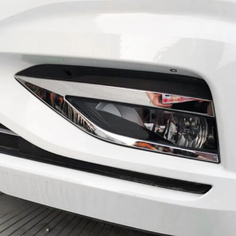 Tonlinker Zunanje Sprednje luči za Meglo Kritje Primera Nalepke za Volkswagen Jetta MK7 2019-20 Avto Styling 2 KOS Kovinski Pokrov Nalepke