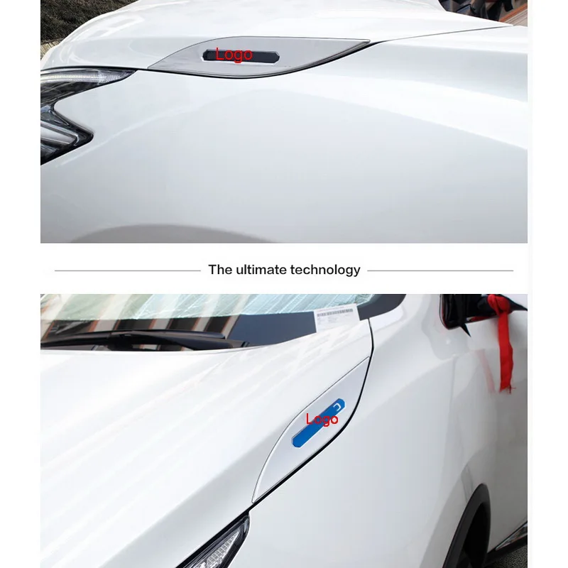 Tonlinker Zunanjost Smerniki rob Pokrova primeru Nalepke za Nissan Murano-19 Avto styling 2 KOS ABS Chrome Kritje nalepke