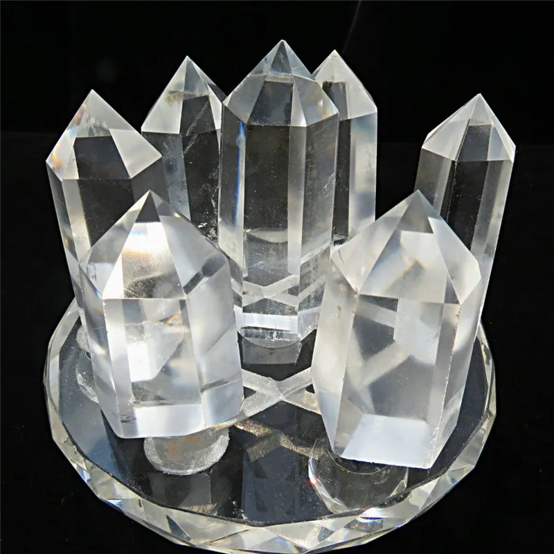 TOP !! Sedem star paleto naravnih pregleden quartz crystal točke