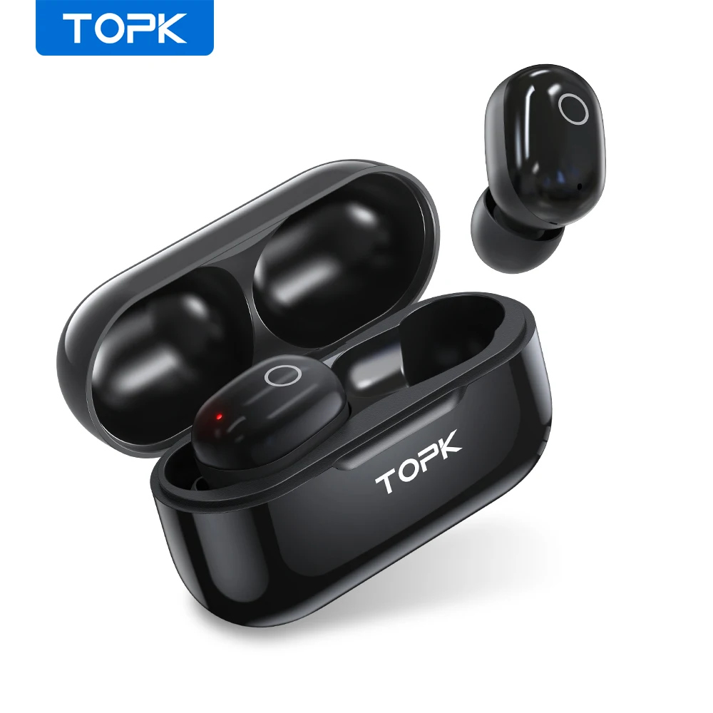 TOPK T12 TWS Bluetooth Slušalke Brezžične Slušalke Res Brezžične Bluetooth Slušalke TWS V Uho Stereo Slušalke