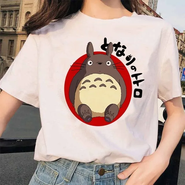 Totoro Duha Proč majica Hayao Miyazaki risanka Studio Ghibli femme ženske Japonski Anime tshirt t-shirt oblačila ženski Anime