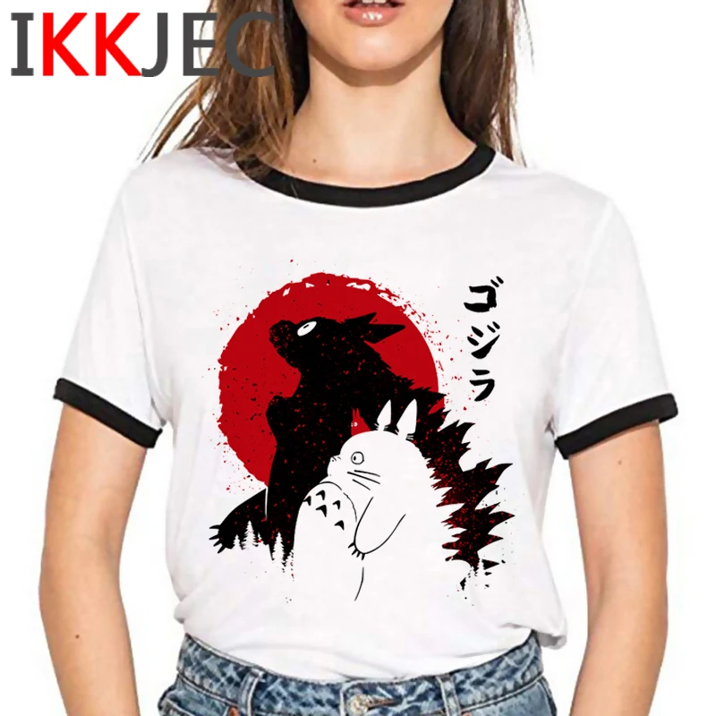 Totoro studio ghibli t-shirt majica s kratkimi rokavi ženske nekaj grunge 2021 japonski estetska oblačila plus velikost