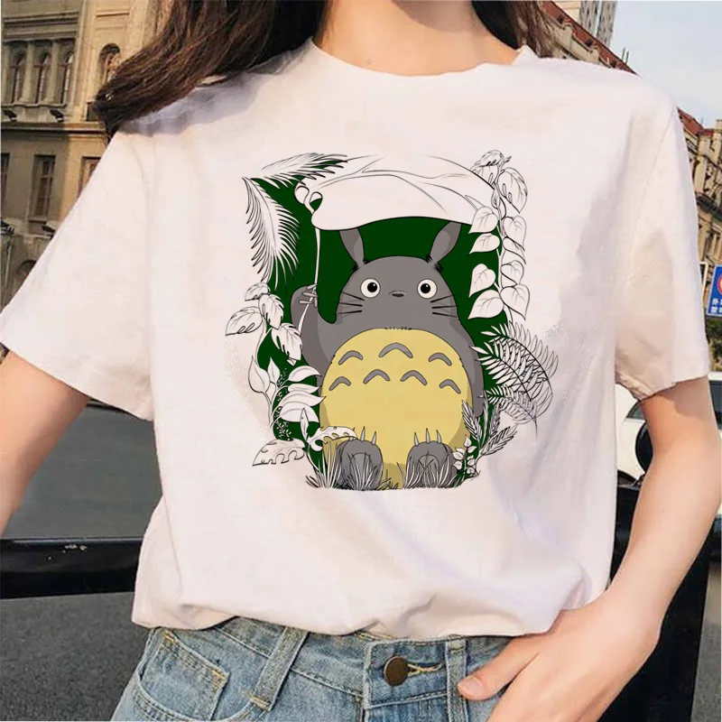 Totoro Živahen Stran Studio Ghibli femme t shirt Japonskih žensk ulzzang tshirt Anime Hayao Miyazaki ženska t-shirt harajuku 90.