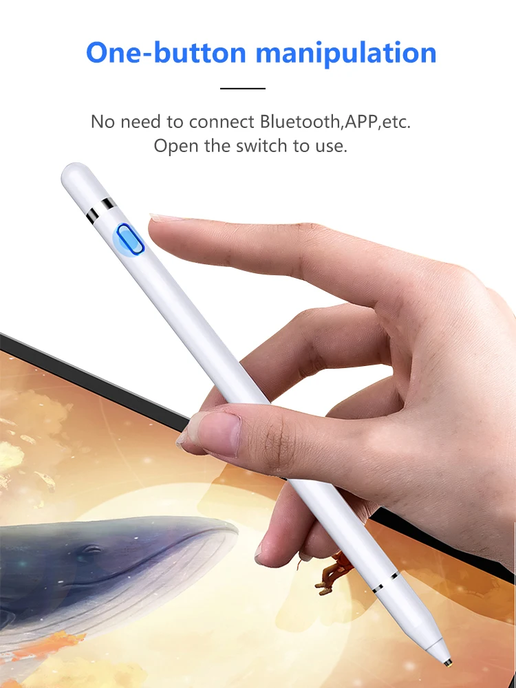 Touch Pen Stylus za Mobilne Telefone Aktivno Pisalo za Xiaomi iPad Huawei Samsung Lenovo Tablet Risba Svinčnik