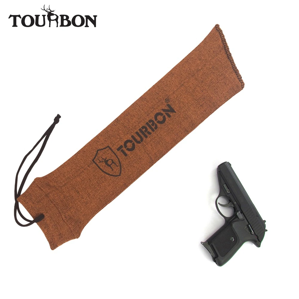 Tourbon Taktično Poliester Silikonski Obravnava Plesti Pištolo Pištolo Strelnega orožja Nogavice Pištolo Protector za Streljanje 38,5 cm