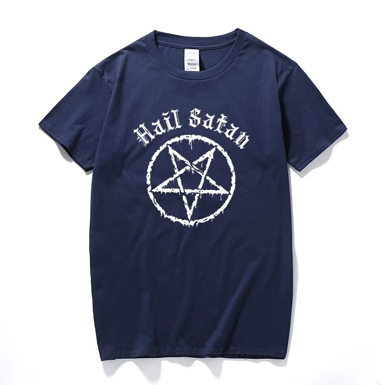 Toča Satan T-Shirt Pentagram rock goth malopridni satanic punk emo alternativnih Darilo Top Moda ulične tee shirt homme