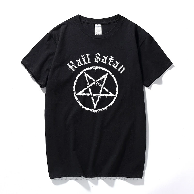Toča Satan T-Shirt Pentagram rock goth malopridni satanic punk emo alternativnih Darilo Top Moda ulične tee shirt homme