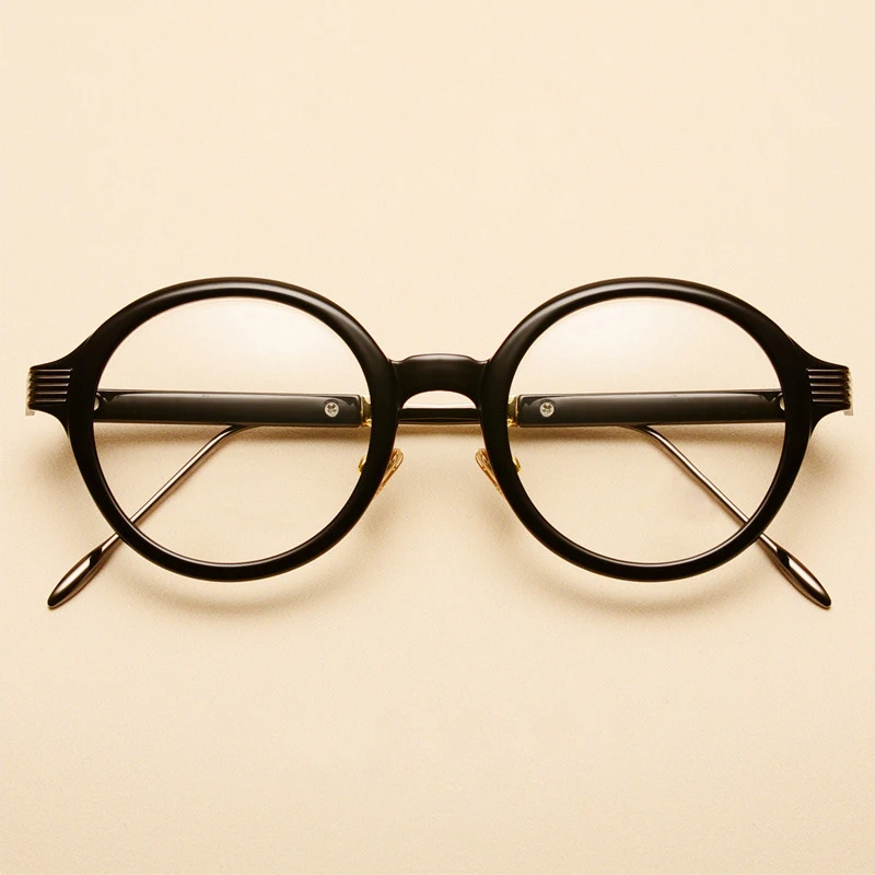 TR90 Krog Očal Okvir Ženske Moški Letnik Krog Optična Očala za Kratkovidnost Recept za Očala Okvirji Jasno Očala Oculos