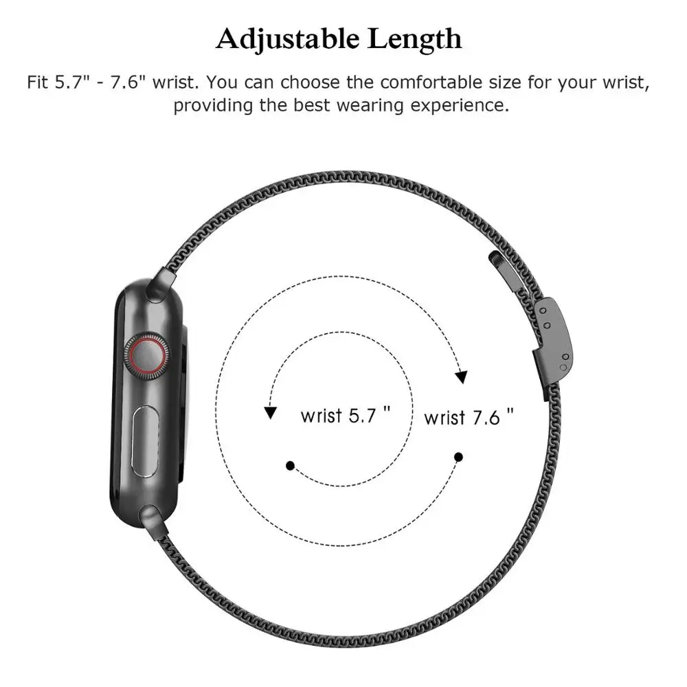 Trak Za apple watch 6 band 44 mm 40 mm correa iWatch razredi 38 mm 42mm Silm Milanese zanke pasu zapestnica za serijo 5 4 3 2 6 SE