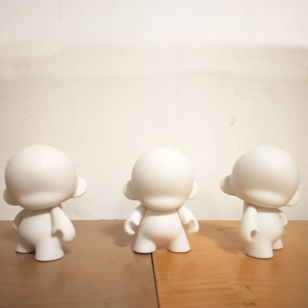 Trgovina 4 palčni Kidrobot Munny lutke naredite sami DIY Vinil Art Slika igrače Z Opp Vrečko 12 cm Unpainted Lutka Toy2R