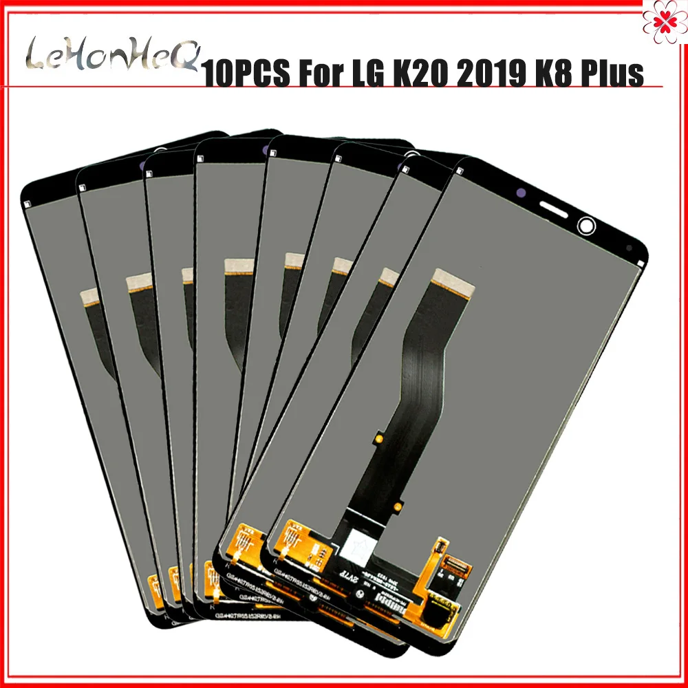 Trgovina na Zaslonu LCD 10 Kos/veliko Za LG K20 2019 LM-X120 LMX120EMW K8 Plus Zaslon LCD, Zaslon na Dotik, Računalnike Skupščine Okvir