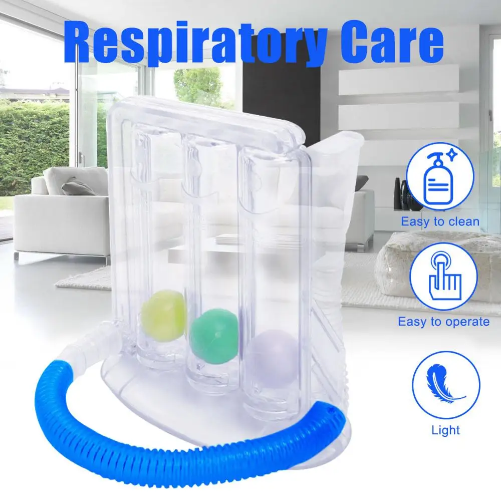 Tri-Žogo Instrument Dihalno Napravo Za Usposabljanje Spirometry Naprava Za Merjenje Pljučne Funkcije Izvajanje Rehabilitacije Naprave