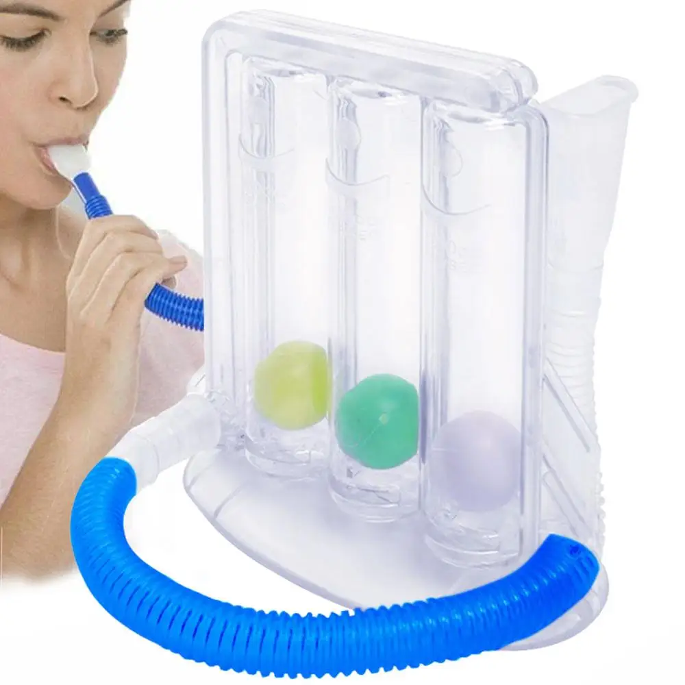 Tri-Žogo Instrument Dihalno Napravo Za Usposabljanje Spirometry Naprava Za Merjenje Pljučne Funkcije Izvajanje Rehabilitacije Naprave