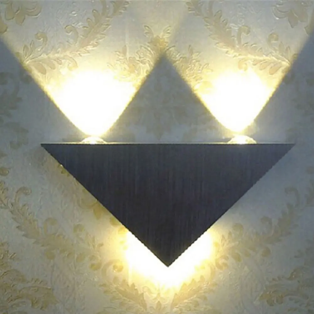 Trikotnik aluminija stenska svetilka led enostavno sodobne svetilke ustvarjalne postelji dekorativne svetilke hodnik, prehod v ozadju stene lučka