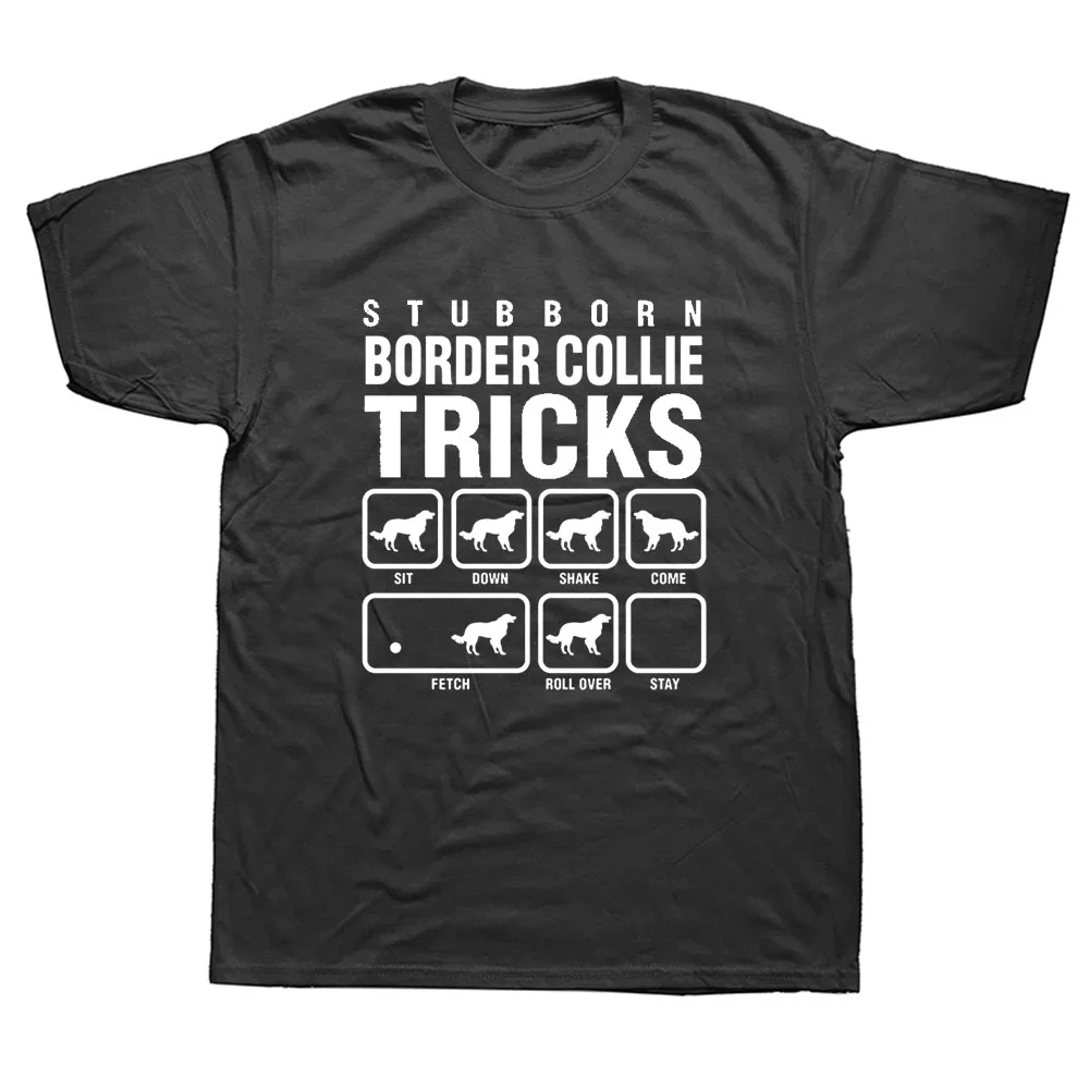 Trmast Mejni škotski ovčarski pes Triki srčni Utrip Smešno Unisex Grafični Modi Nove Bombaža, Kratek Rokav T Srajce O-Vratu Harajuku T-shirt