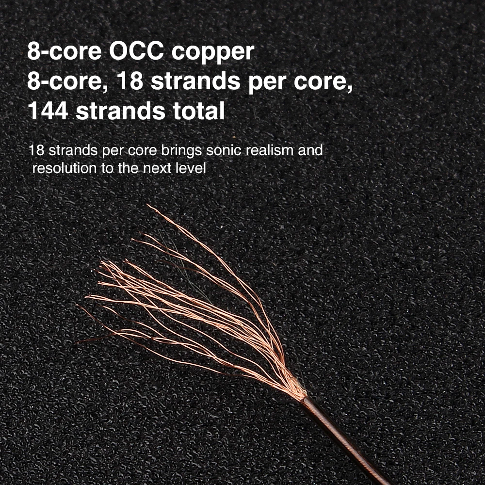 TRN T4 8 Core Eno crystal Cooper Kabel HI-fi Slušalke MMCX/2Pin Priključek Nadgrajeno Kabel Uporabite Za TRN V90 V80 BA5 ST1 BL03