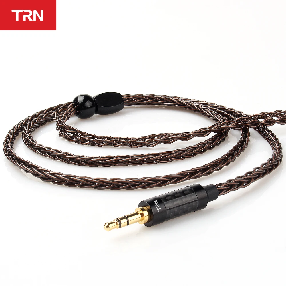 TRN T4 8 Core OCC Bakra Kabel 3,5 MM MMCX 2PIN Priključek Nadgrajeno Kabel, Slušalke, Kabel Za TRN VX V90 BLON bl-05 bl03 T2 T1 T3