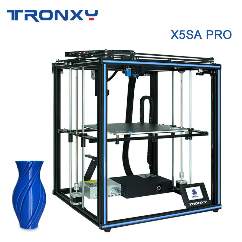 TRONXY 3D Tiskalnik X5SA PRO/X5SA 24V Nadgrajeno Auto Ravni Dvojni Osi Zunanji Vodnik Železniškega Titan Iztiskanje impresora 3d tiskalniki
