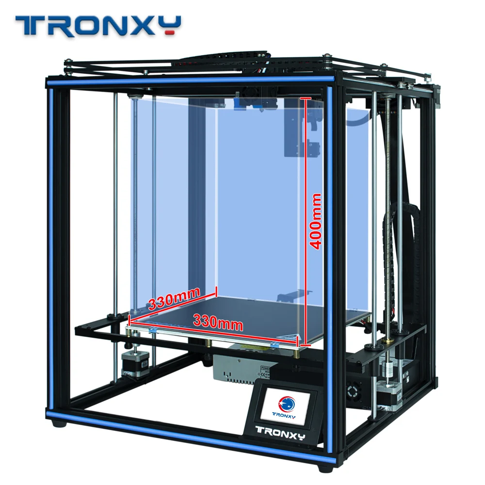 Tronxy Novo Nadgradnjo X5SA PRO CoreXY Vodnik Železniškega 3D Tiskalnik Titan Iztiskanje Prilagodljiv Filamentov FDM Velika Tiskanja Velikost DIY 3D Stroj