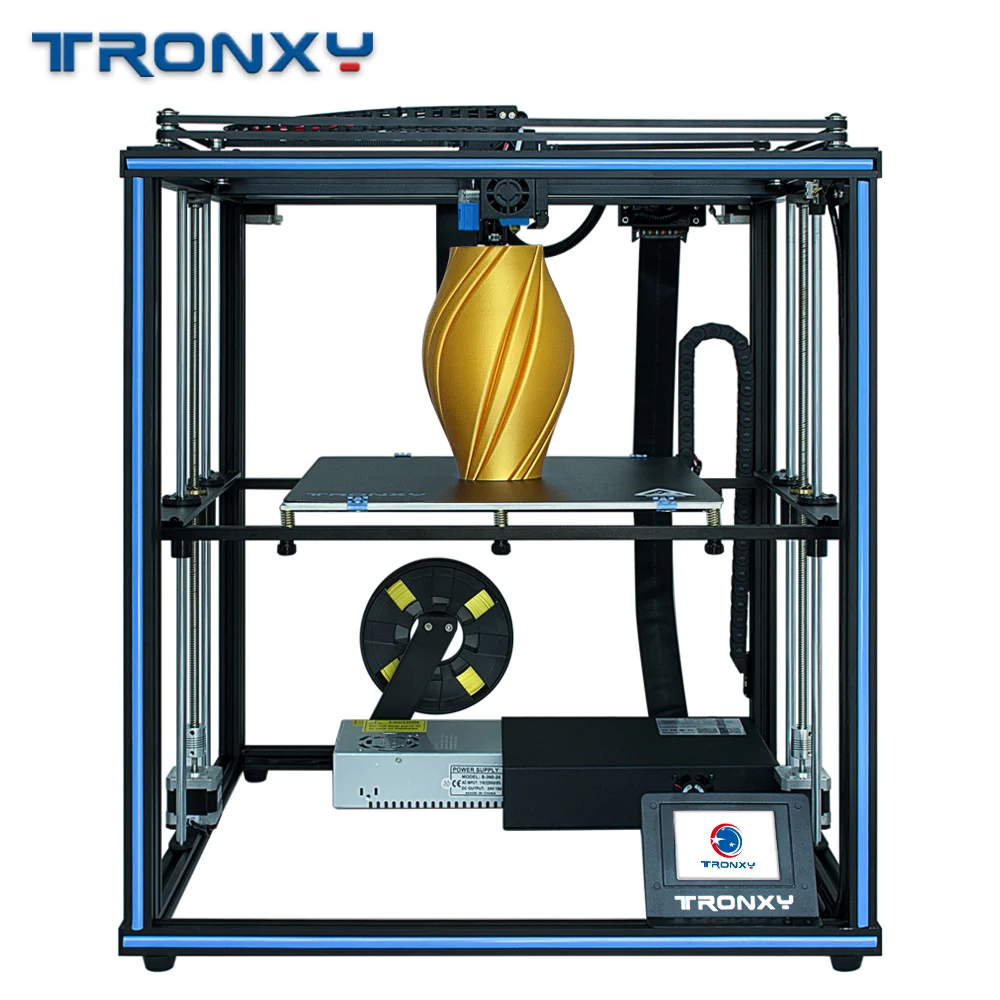 Tronxy Novo Nadgradnjo X5SA PRO CoreXY Vodnik Železniškega 3D Tiskalnik Titan Iztiskanje Prilagodljiv Filamentov FDM Velika Tiskanja Velikost DIY 3D Stroj