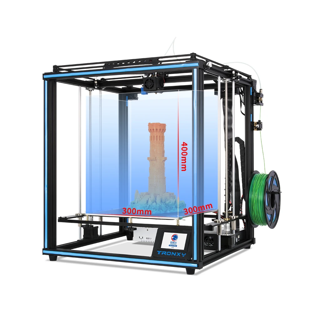 Tronxy X5SA 24V 3D Tiskalnik 3d drucker 3d impresora Tiskanja Velikost 330*330*400mm 3d Pralni DIY Kompleti Auto Ravni
