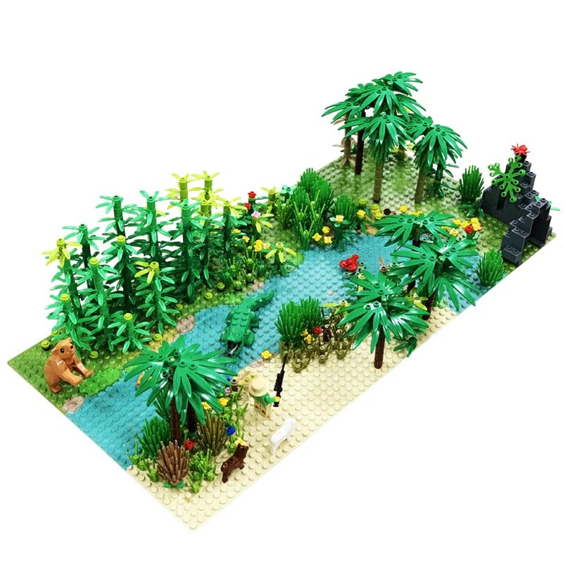 Tropski Deževni gozd z Baseplate Hylaea Opremo Bricklink MOC Euhylacion Gradnik Združuje Delcev Brickset