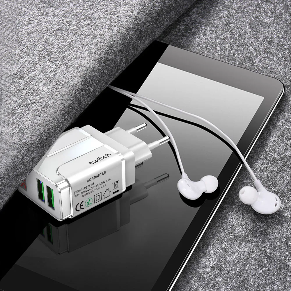 Trzanje USB Polnilnik 2 Vrata LED Digitalni Zaslon Pametnega Mobilnega Telefona Polnilnik za iPhone 11 Samsung S20 Xiaomi 9 Steno Potovalni Adapter