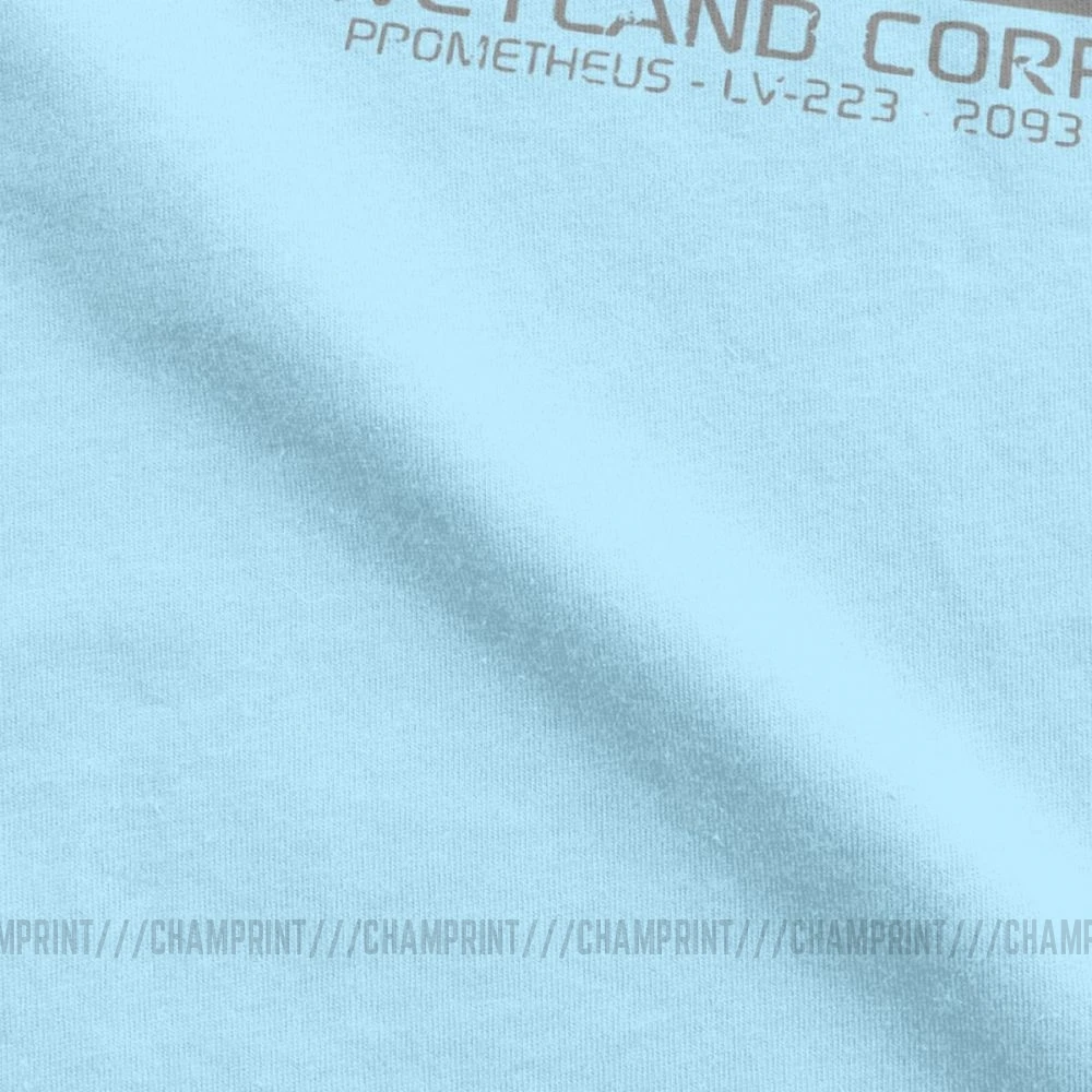 Tujci Weyland Yutani Podjetja Corp Prometheus T-Majice za Moške Bombaž Majica Aliens Vs Predator Kratek Rokav Tees Ideja za Darilo