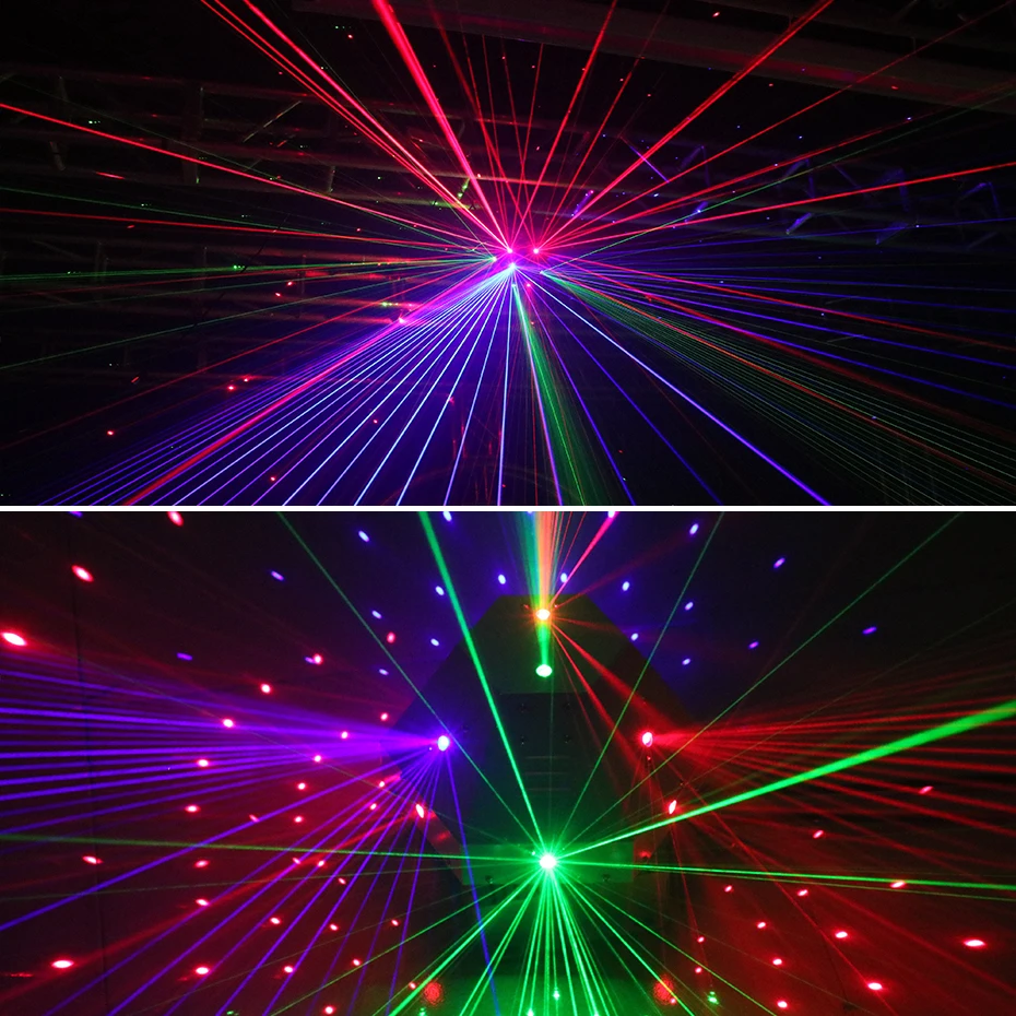 TUJEC 1W RGB Laserski Žarek Razsvetljavo Učinek Laserja Vzorci Projektor DJ Disco Party, Ples, Poroka Božič Bar KTV DMX Gibljive Glave