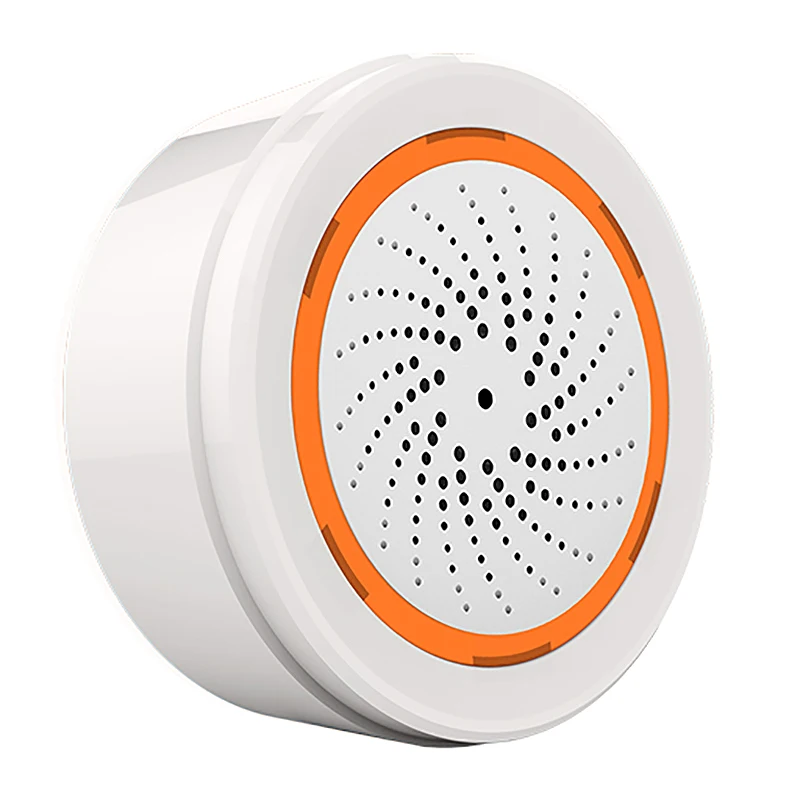 Tuya Zigbee Smart Sireno Alarm s Temperaturo in Vlažnost zraka Senzor Deluje z TUYA Smart Hub