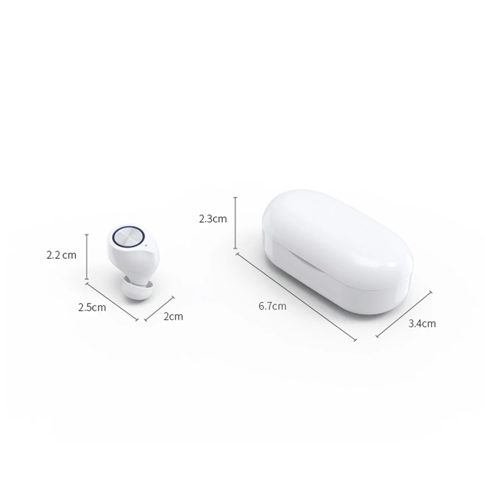TW60 Prenosni Mini Bluetooth 5.0 V Uho Brezžične Slušalke Športi, Hi-fi Stereo Glasbe Čepkov Slušalke Z Dvojno Mikrofon