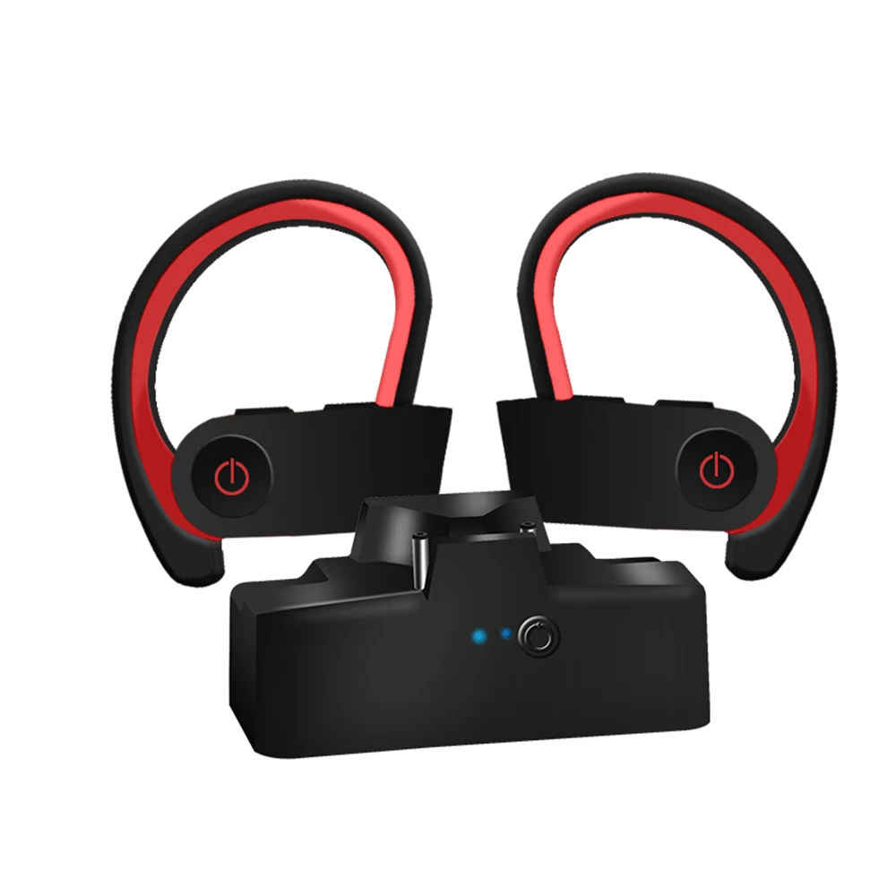 TWS 3 Brezžične slušalke Bluetooth Slušalke Športne Uho Kavelj Brezžične Slušalke Čepkov s polnjenjem bin nadzor glasnosti
