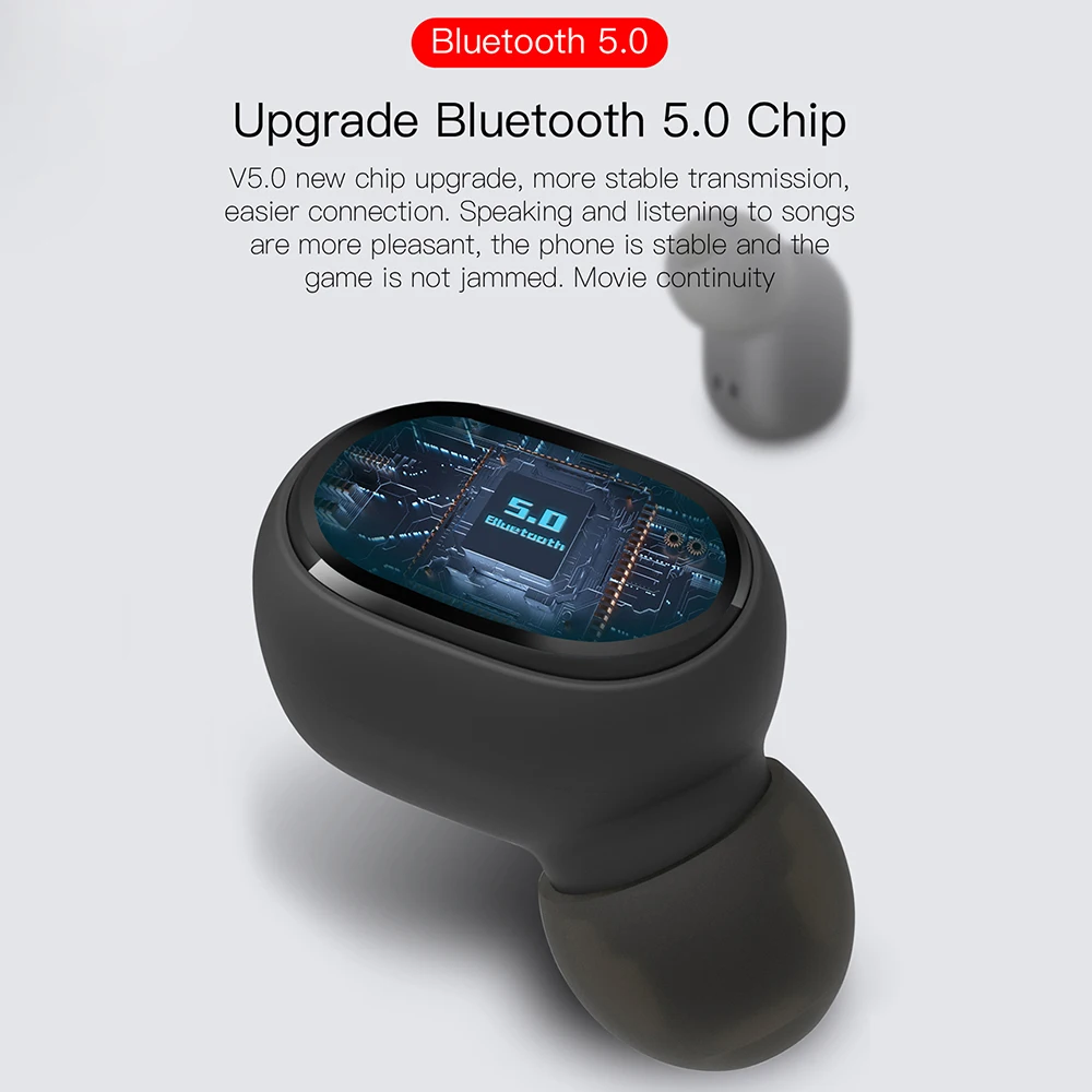 TWS Bluetooth 5.0 Slušalke šumov LED Zaslon Z Mikrofonom za Prostoročno Čepkov za Xiaomi Redmi Airdots Brezžični Čepkov