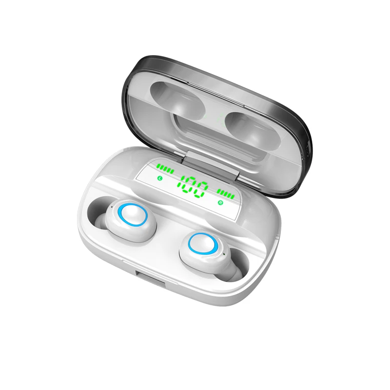 Tws Brezžične Bluetooth Slušalke S11 Touch Kontrole V Uho Slušalke z Mikrofonom 3500 mAh Moči Banke Mini Čepkov