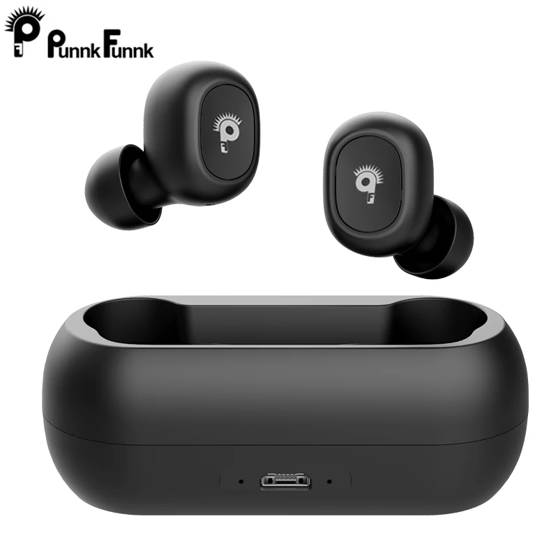 TWS V5.0 Bluetooth Brezžične slušalke za V Uho Športne slušalke 3D Stereo Čepkov Mini v Uho Dvojno Mikrofoni S Polnjenjem polje