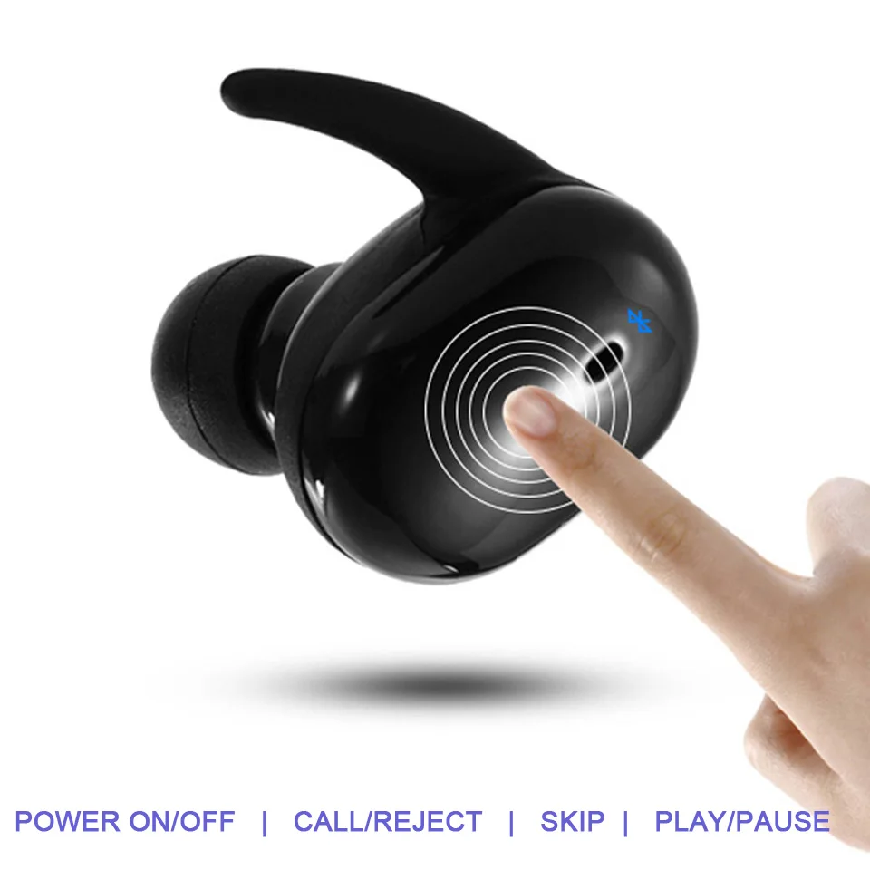 TWS4 Brezžične Slušalke Čepkov V Uho Brezžične Slušalke Bluetooth Brezžične tehnologije Bluetooth s Dvojni Mikrofon Nepremočljiva IPX4