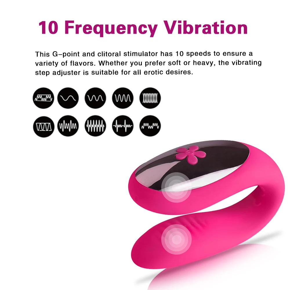 U Vibrator Dvojna Vibracijska Motorna USB Polnjenje Brezžično Daljinsko G Spot Masaža Vibrator Adult Sex Igrača za Nekaj Žensk