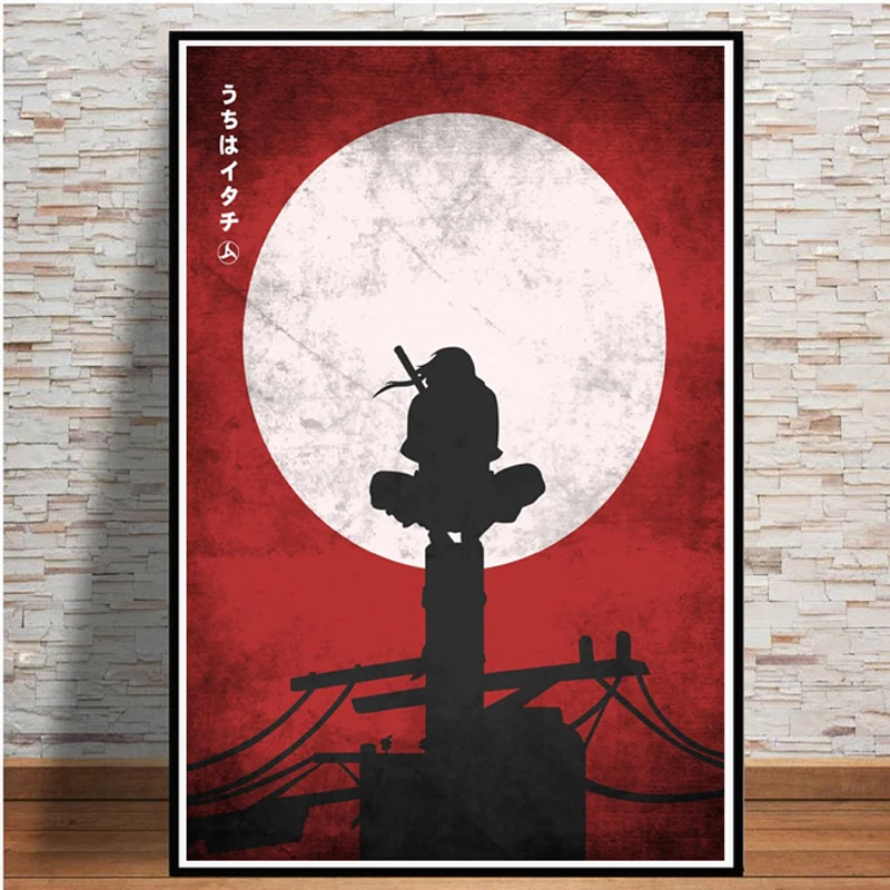 Uchiha Itachi Naruto Plakati Anime Slike Na Platnu, Slike za Dnevni Sobi Doma Dekoracijo Sten Dekor Cuadros