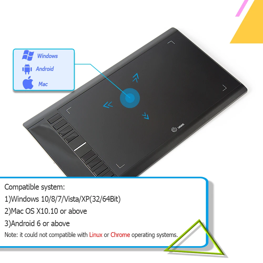 Ugee M708 V2 Nadgradnje Različica Digitalne Grafike Tablete za Risanje 10x6Inch Slikarstvo Pad 8192 Ravni Grafični Tablet Podporo Android