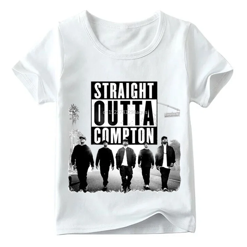 Ujemanje Družino Obleke NWA Naravnost Ven Compton Natisni T-shirt Družino Ujemanje Videz Oblačila, Otroci&Moški&Ženske Smešno Tshirt
