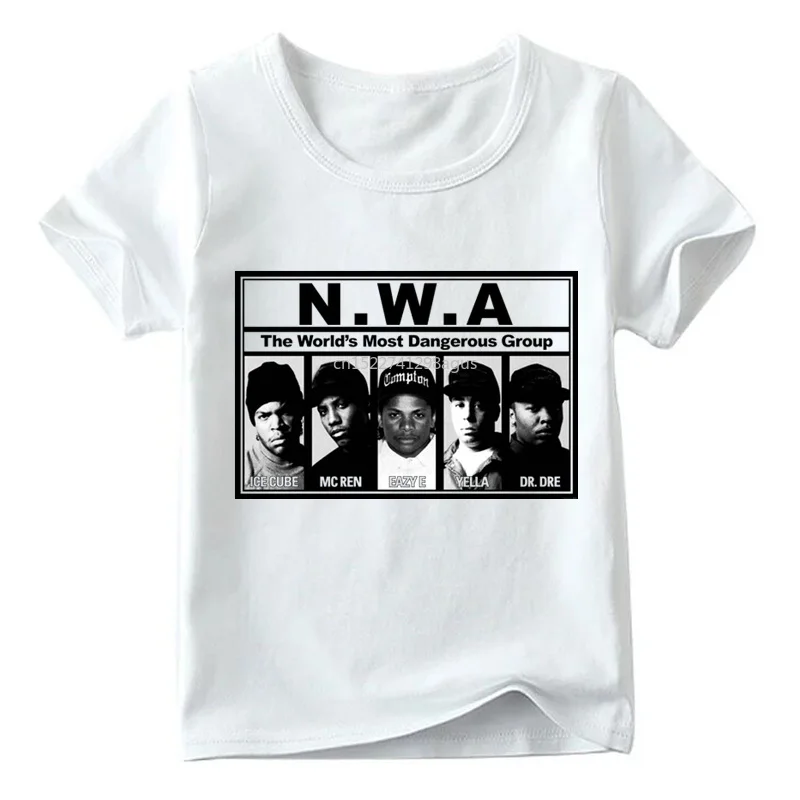 Ujemanje Družino Obleke NWA Naravnost Ven Compton Natisni T-shirt Družino Ujemanje Videz Oblačila, Otroci&Moški&Ženske Smešno Tshirt